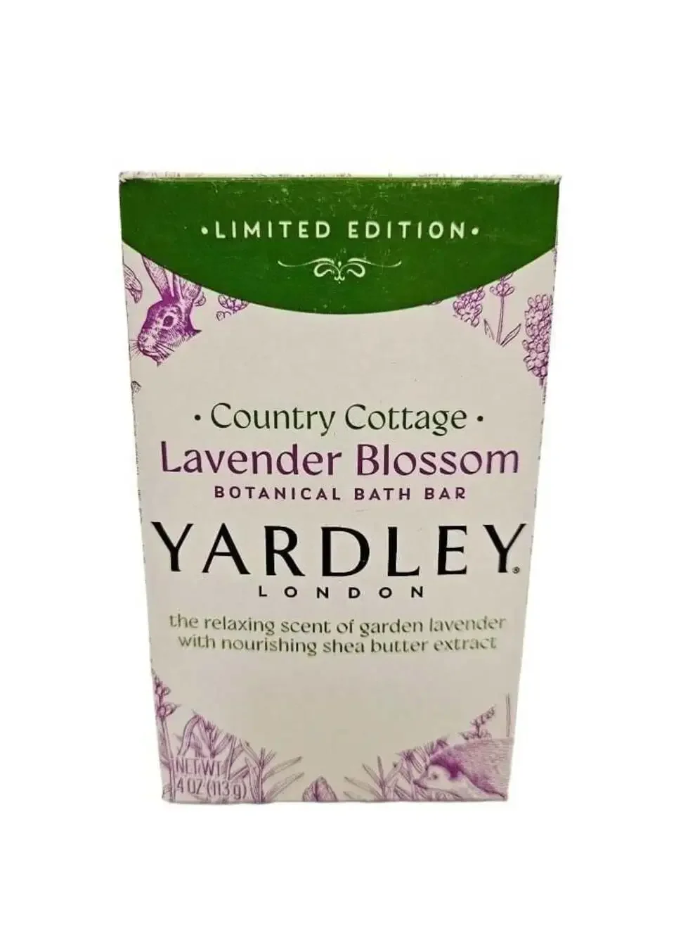 Yardley London Country Cottage Lavender Blossom Botanical Bath Bar 4 oz